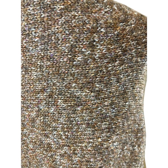 Cabi Poncho Shawl Women's ONE SIZE Cape Heather Brown Ruffle Hem Flowy - Picture 6 of 11